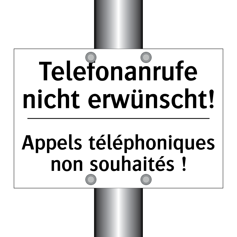Telefonanrufe nicht erwünscht! - Appels téléphoniques non souhaités /.../