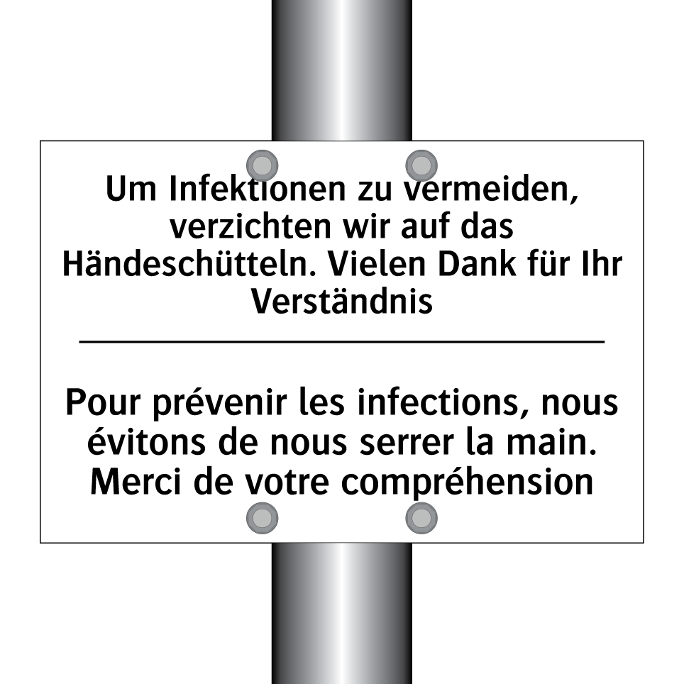 Um Infektionen zu vermeiden, verzichten /.../ - Pour prévenir les infections, /.../