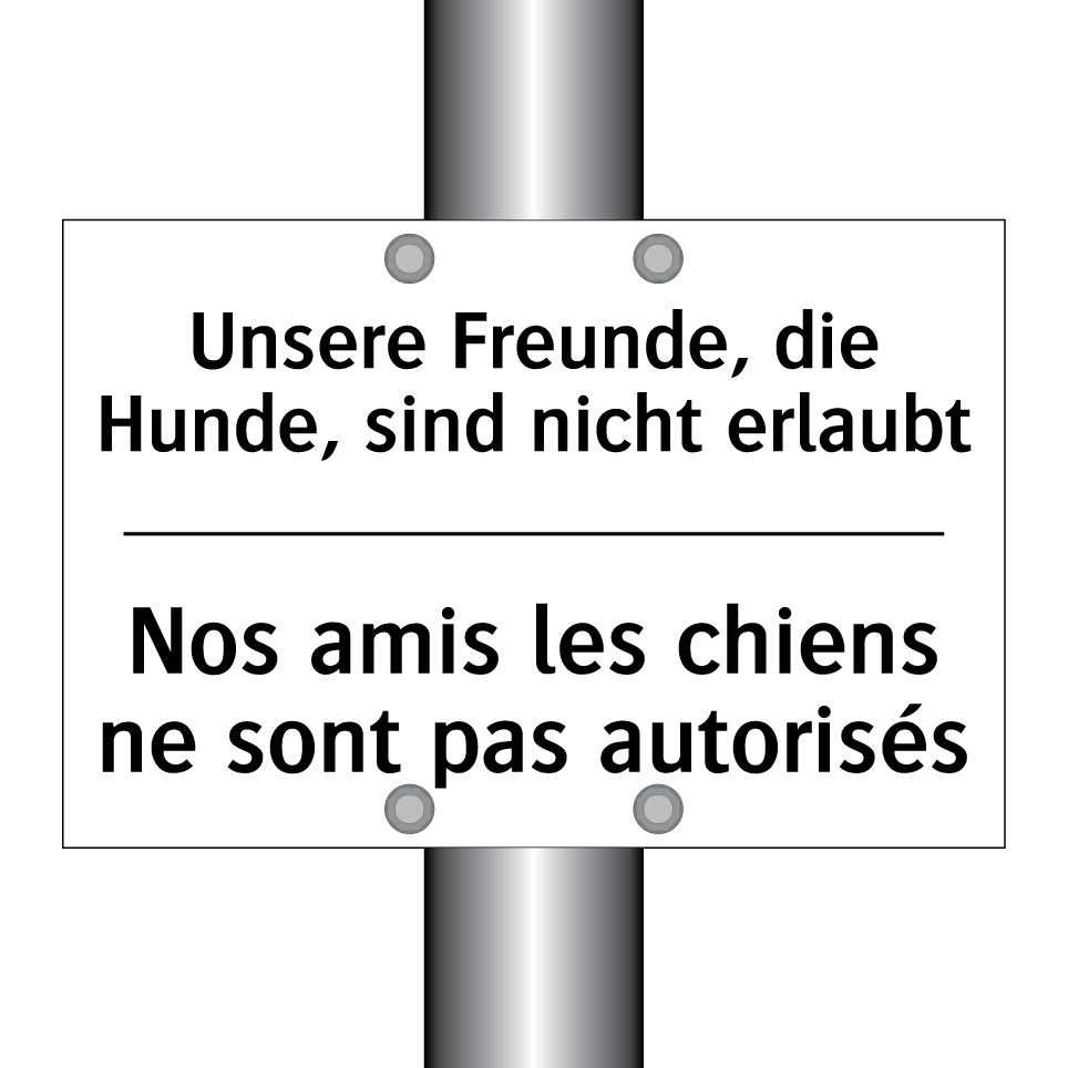 Unsere Freunde, die Hunde, sind /.../ - Nos amis les chiens ne sont pas /.../
