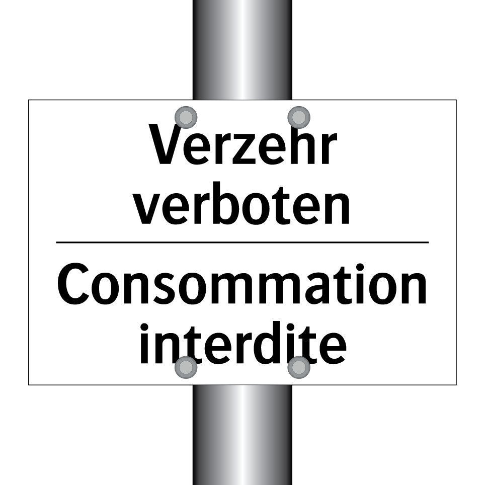 Verzehr verboten - Consommation interdite