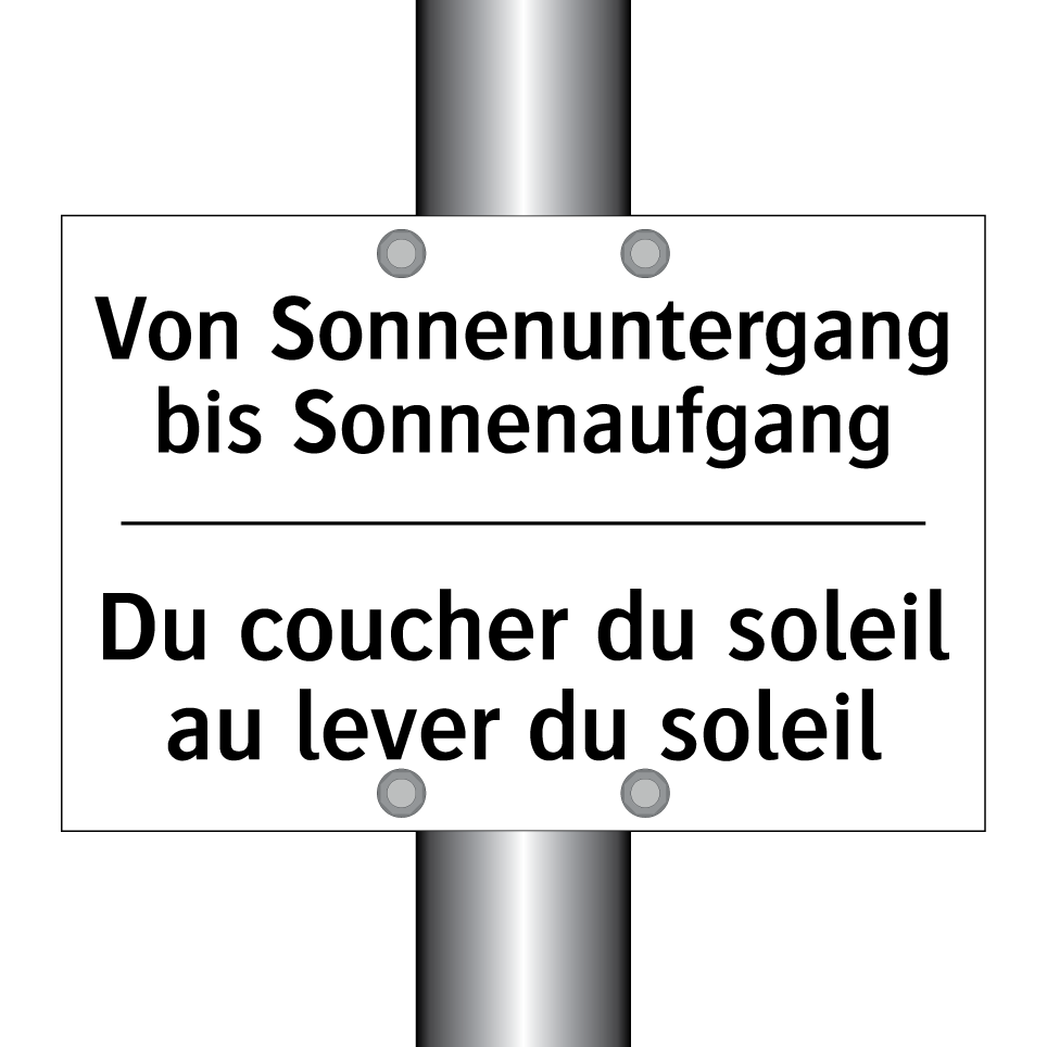 Von Sonnenuntergang bis Sonnenaufgang /.../ - Du coucher du soleil au lever /.../