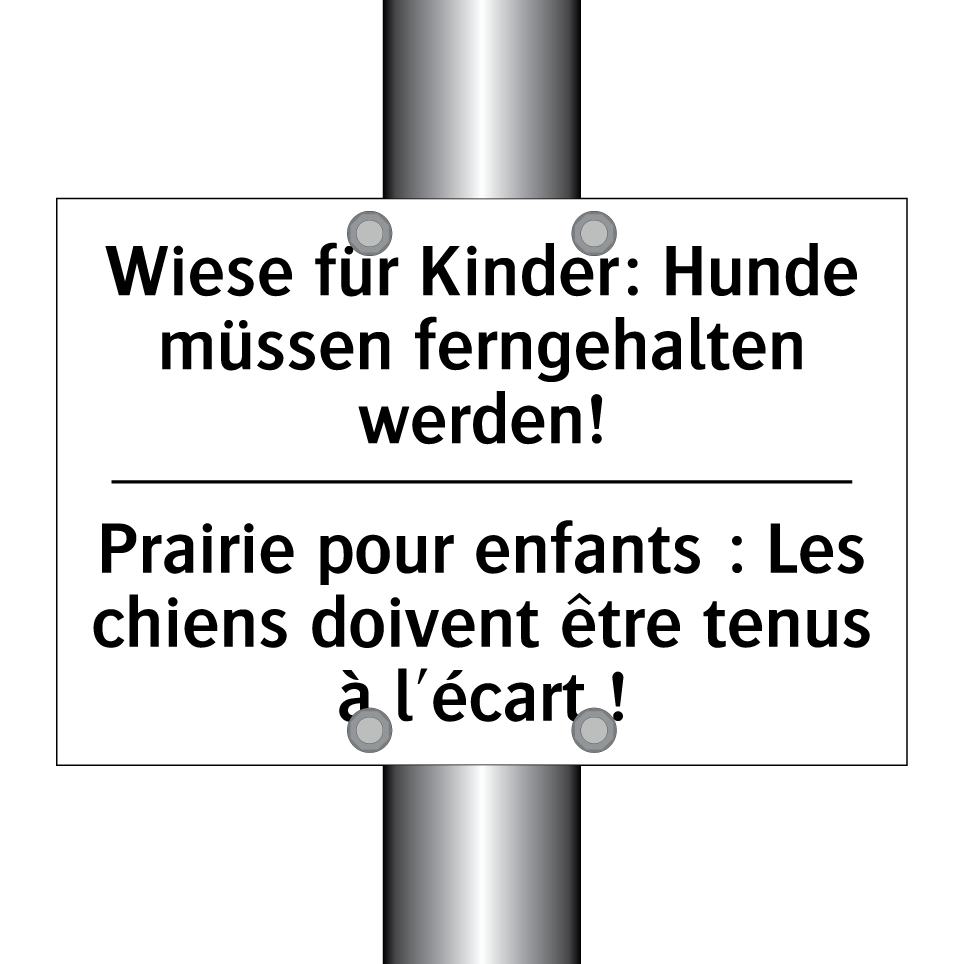 Wiese für Kinder: Hunde müssen /.../ - Prairie pour enfants : Les chiens /.../