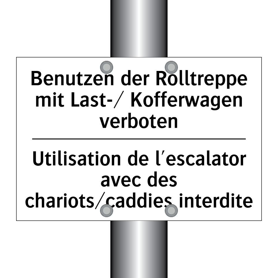 Benutzen der Rolltreppe mit Last-/ /.../ - Utilisation de l'escalator avec /.../