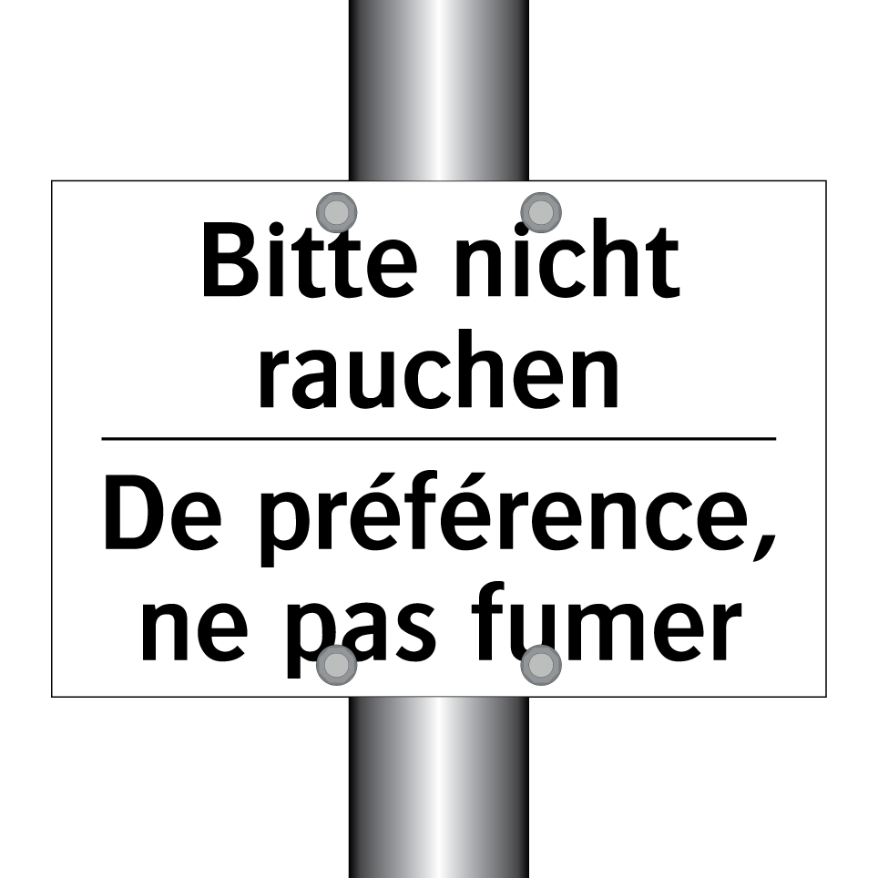 Bitte nicht rauchen - De préférence, ne pas fumer