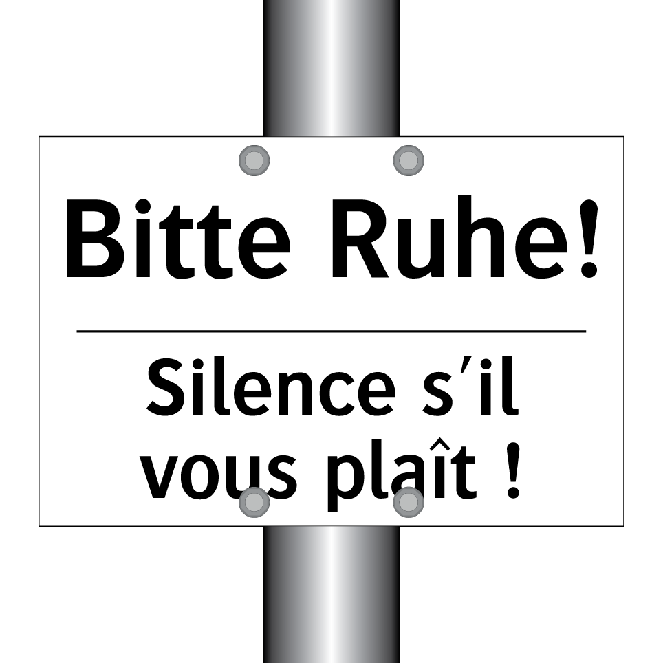 Bitte Ruhe! - Silence s'il vous plaît !