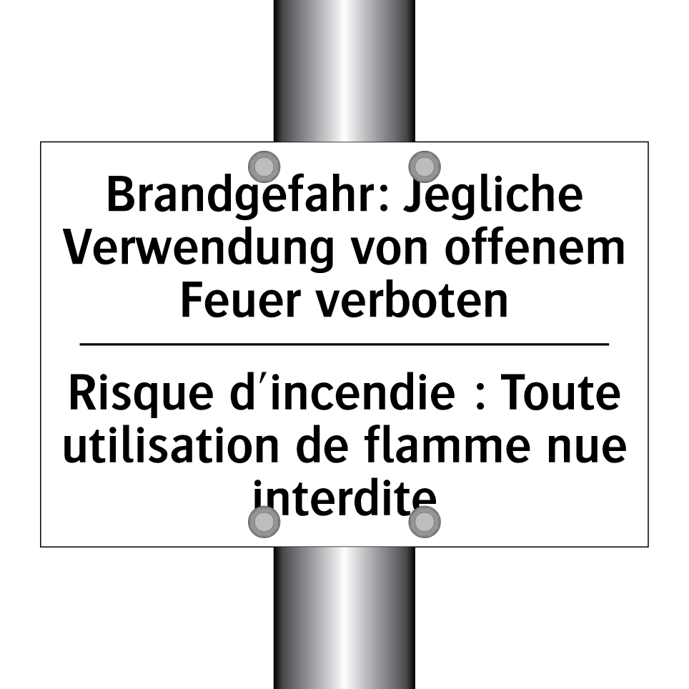 Brandgefahr: Jegliche Verwendung /.../ - Risque d'incendie : Toute utilisation /.../