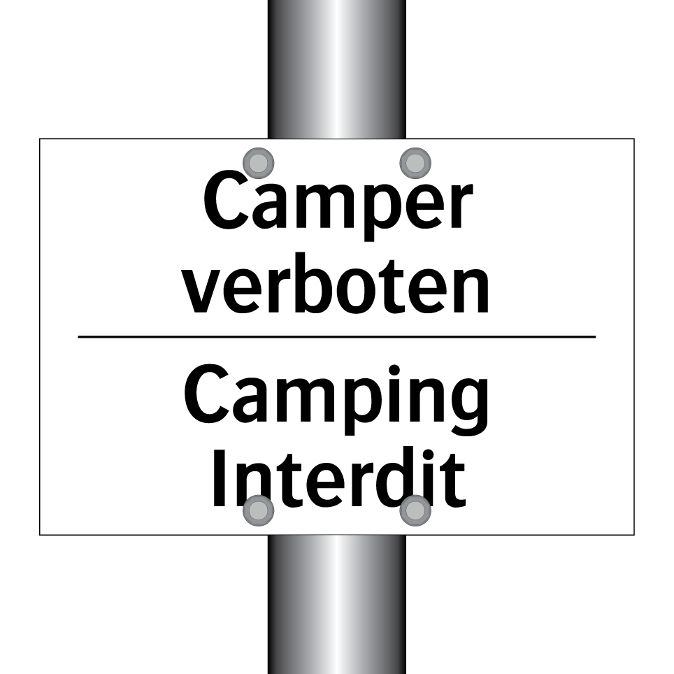 Camper verboten - Camping Interdit