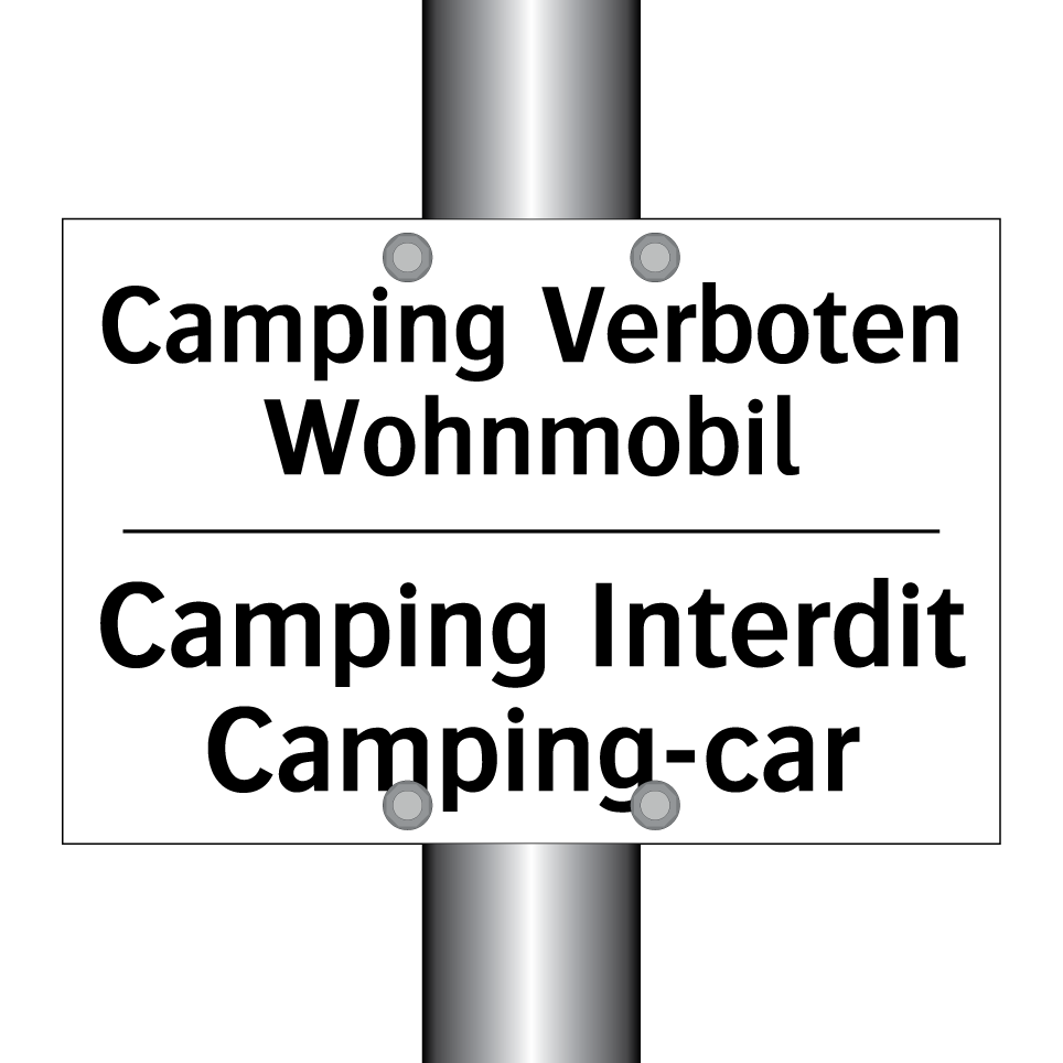 Camping Verboten Wohnmobil - Camping Interdit Camping-car