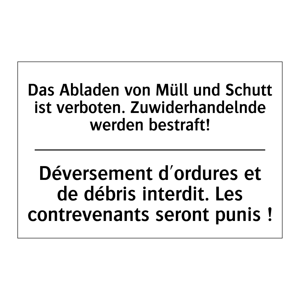 Das Abladen von Müll und Schutt /.../ - Déversement d'ordures et de débris /.../