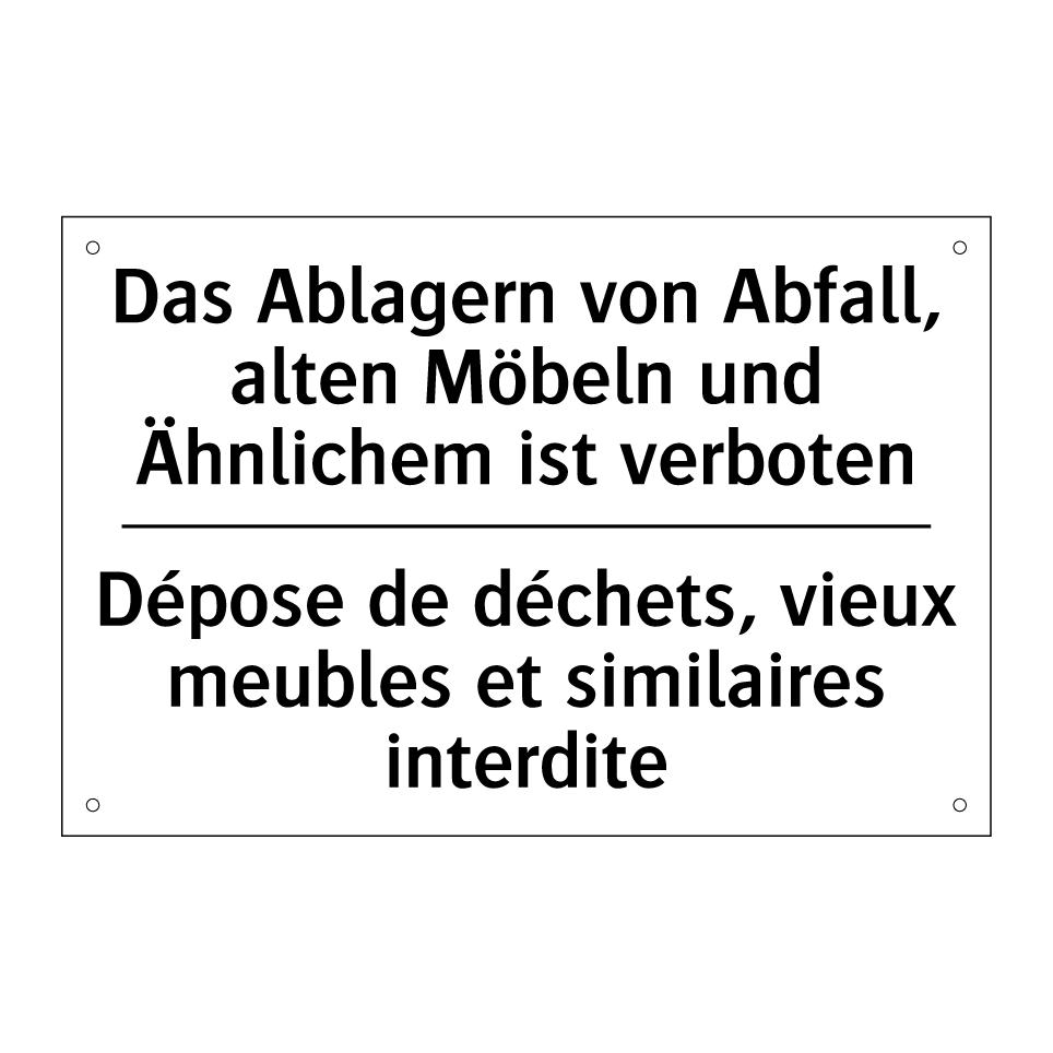 Das Ablagern von Abfall, alten /.../ - Dépose de déchets, vieux meubles /.../