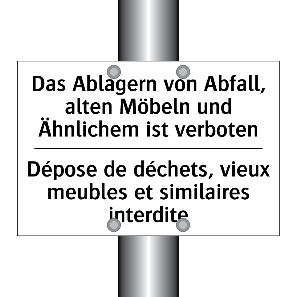 Das Ablagern von Abfall, alten /.../ - Dépose de déchets, vieux meubles /.../