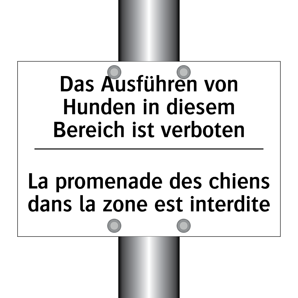 Das Ausführen von Hunden in diesem /.../ - La promenade des chiens dans la /.../