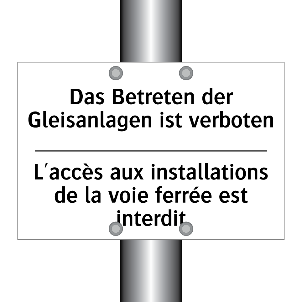 Das Betreten der Gleisanlagen /.../ - L'accès aux installations de la /.../