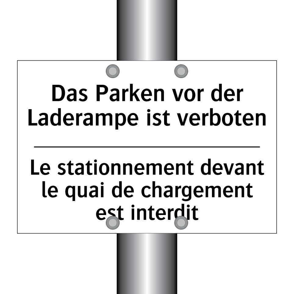 Das Parken vor der Laderampe ist /.../ - Le stationnement devant le quai /.../