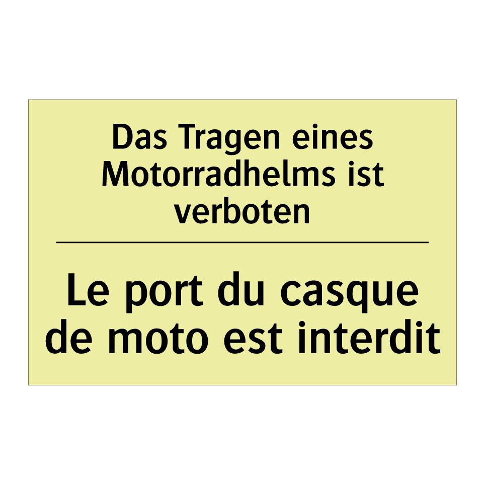 Das Tragen eines Motorradhelms /.../ - Le port du casque de moto est /.../