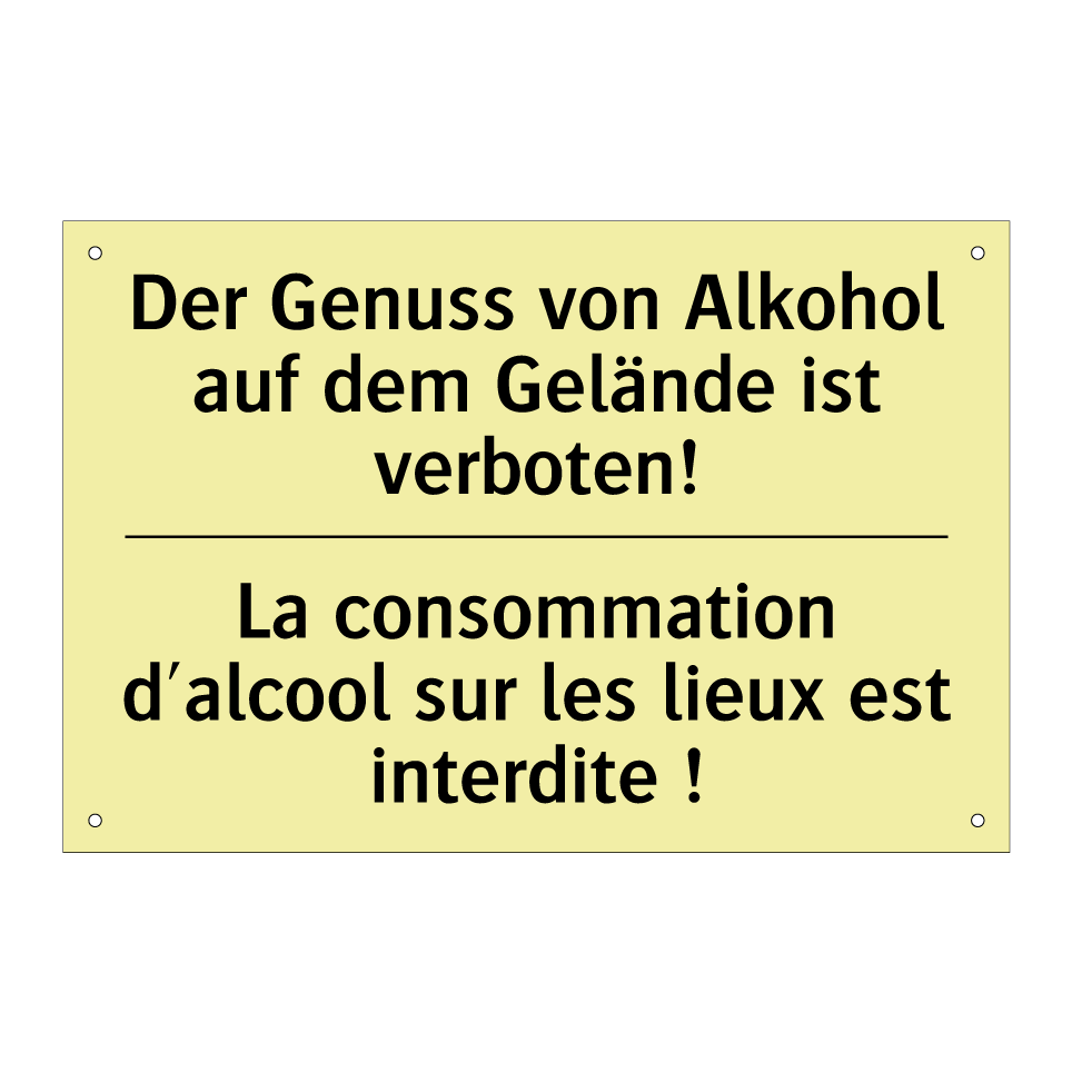 Der Genuss von Alkohol auf dem /.../ - La consommation d'alcool sur les /.../