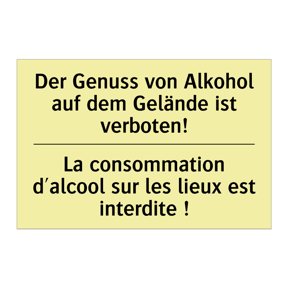 Der Genuss von Alkohol auf dem /.../ - La consommation d'alcool sur les /.../