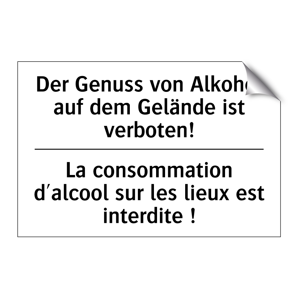 Der Genuss von Alkohol auf dem /.../ - La consommation d'alcool sur les /.../