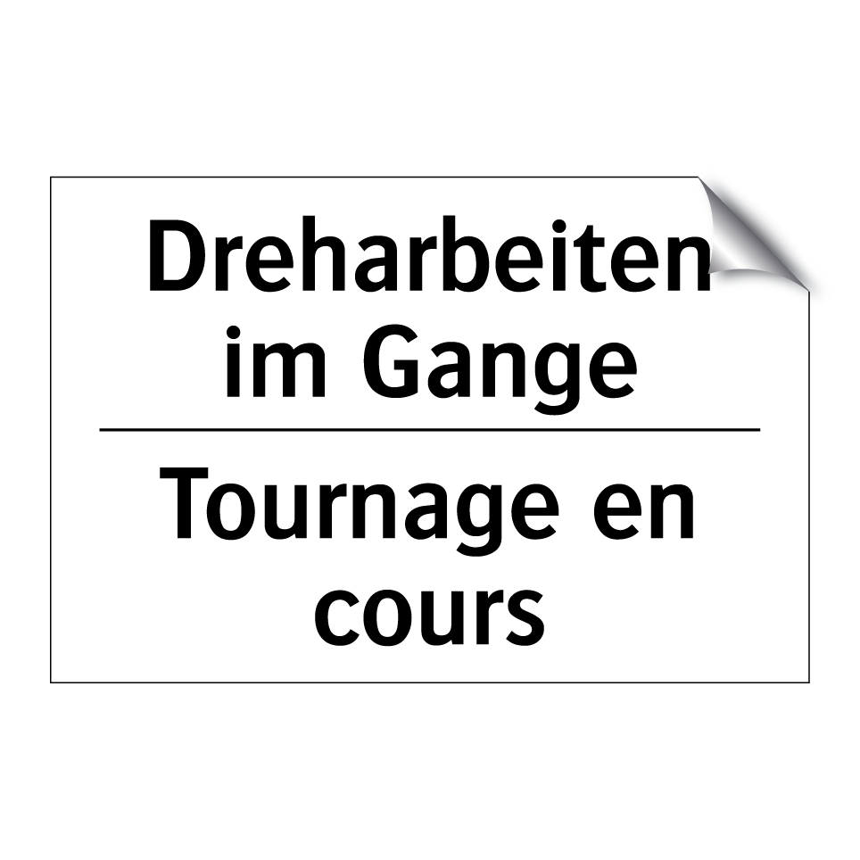 Dreharbeiten im Gange - Tournage en cours