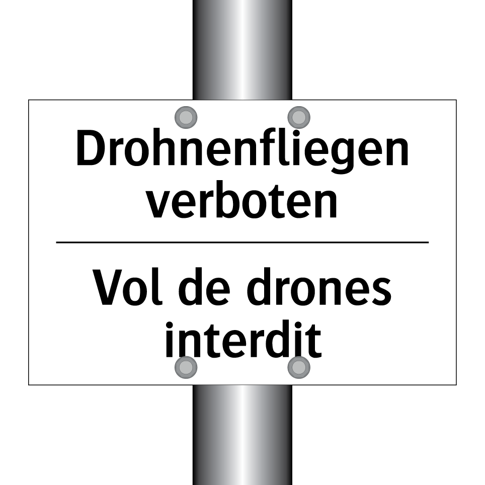 Drohnenfliegen verboten - Vol de drones interdit