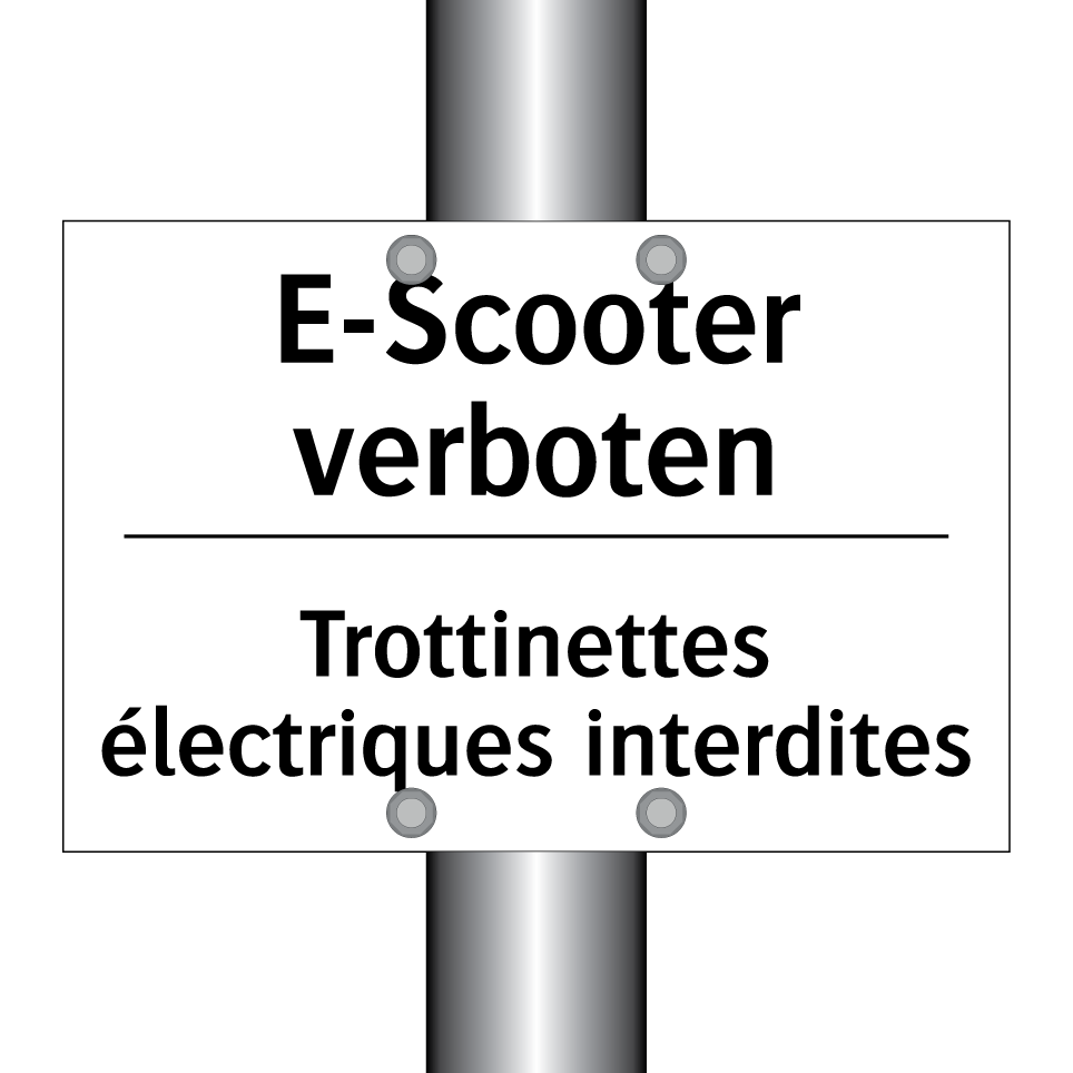 E-Scooter verboten - Trottinettes électriques interdites /.../