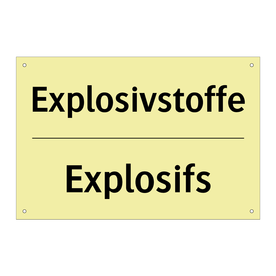 Explosivstoffe - Explosifs