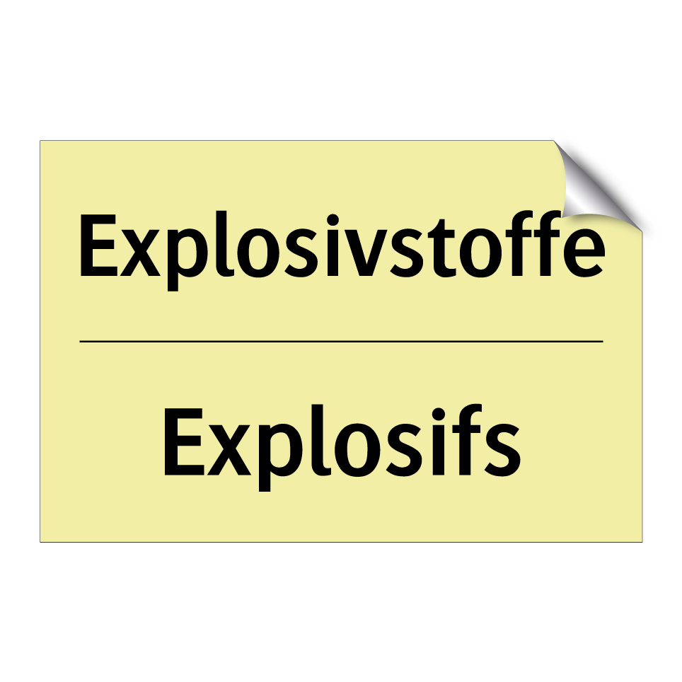 Explosivstoffe - Explosifs