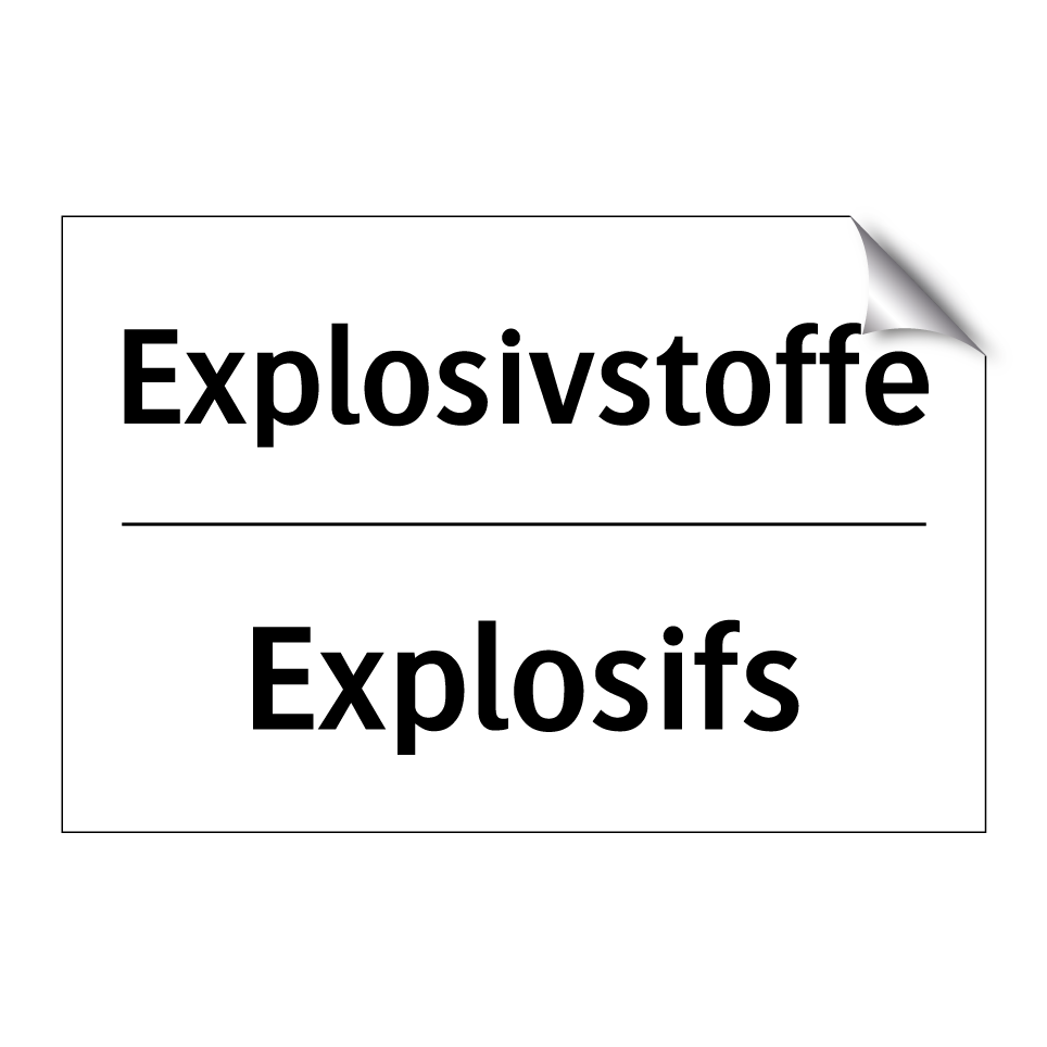 Explosivstoffe - Explosifs