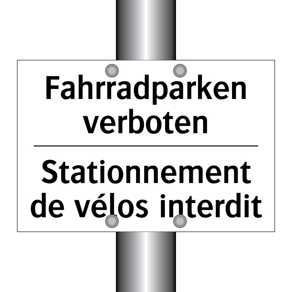 Fahrradparken verboten - Stationnement de vélos interdit /.../