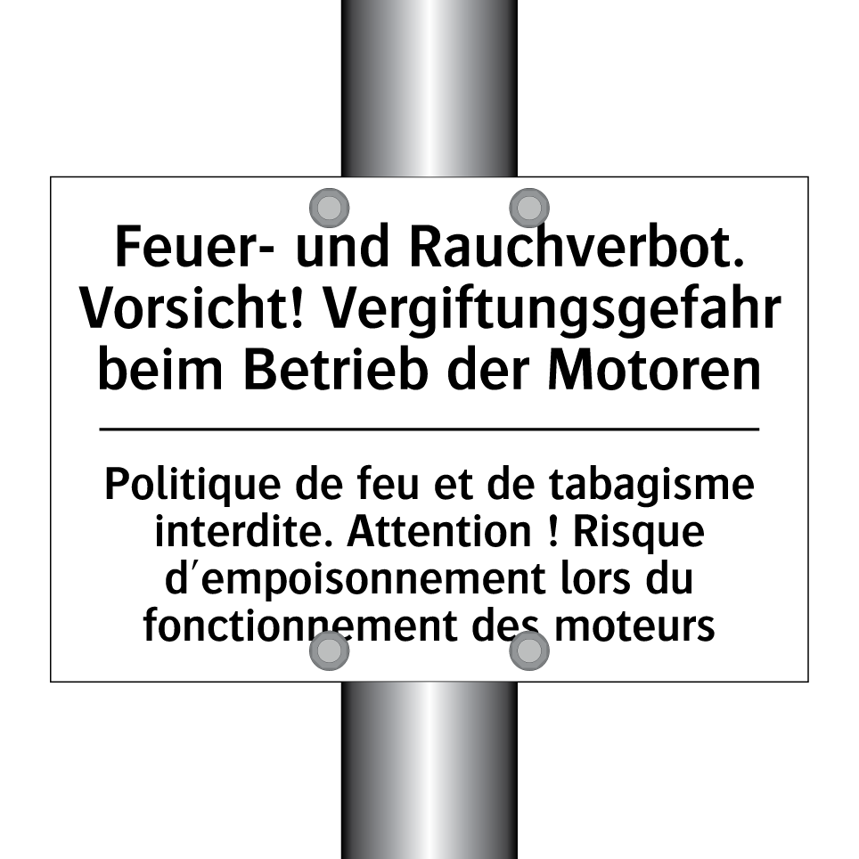 Feuer- und Rauchverbot. Vorsicht! /.../ - Politique de feu et de tabagisme /.../