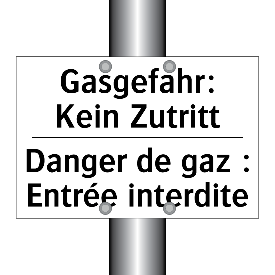Gasgefahr: Kein Zutritt - Danger de gaz : Entrée interdite /.../