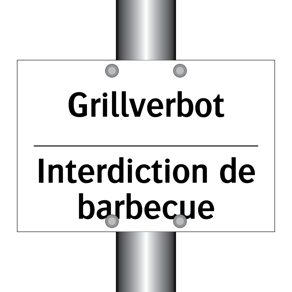 Grillverbot - Interdiction de barbecue