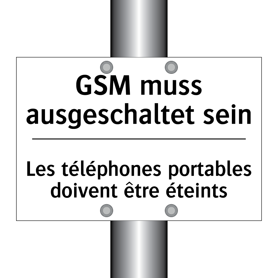 GSM muss ausgeschaltet sein - Les téléphones portables doivent /.../