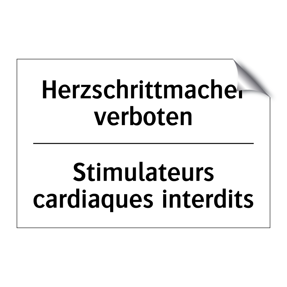 Herzschrittmacher verboten - Stimulateurs cardiaques interdits /.../