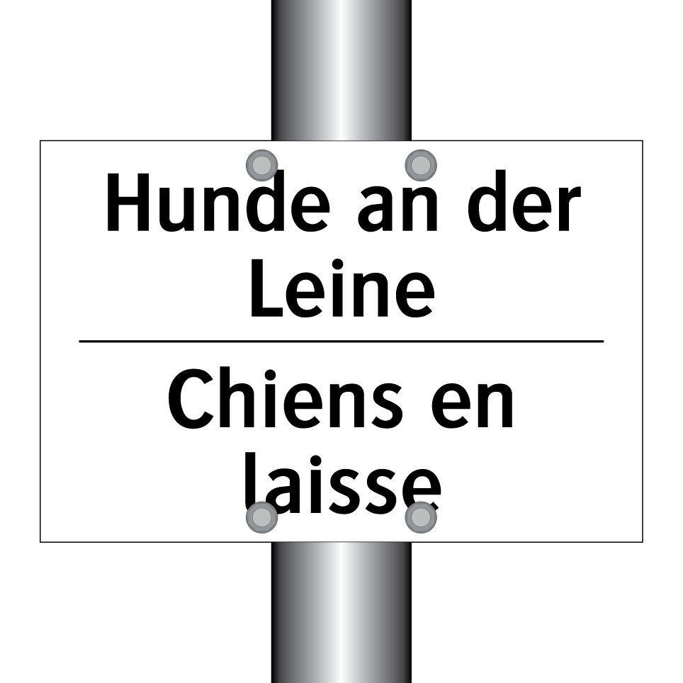 Hunde an der Leine - Chiens en laisse