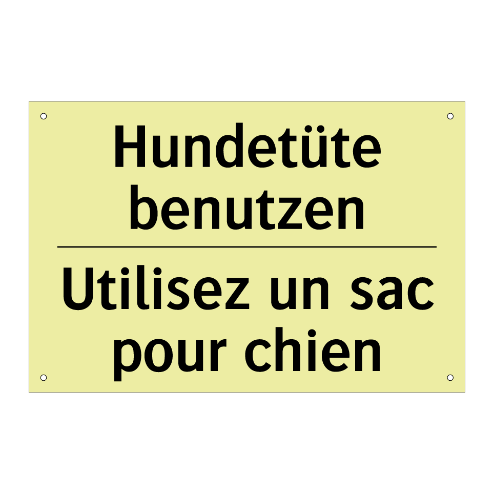 Hundetüte benutzen - Utilisez un sac pour chien