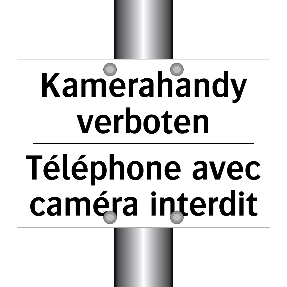Kamerahandy verboten - Téléphone avec caméra interdit