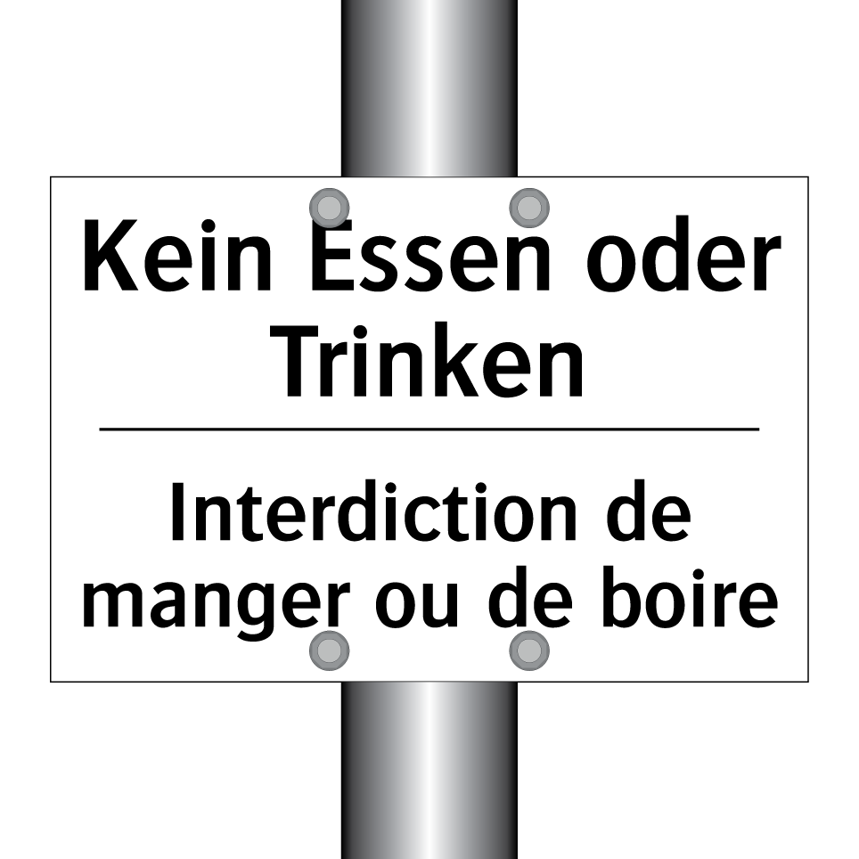 Kein Essen oder Trinken - Interdiction de manger ou de boire /.../