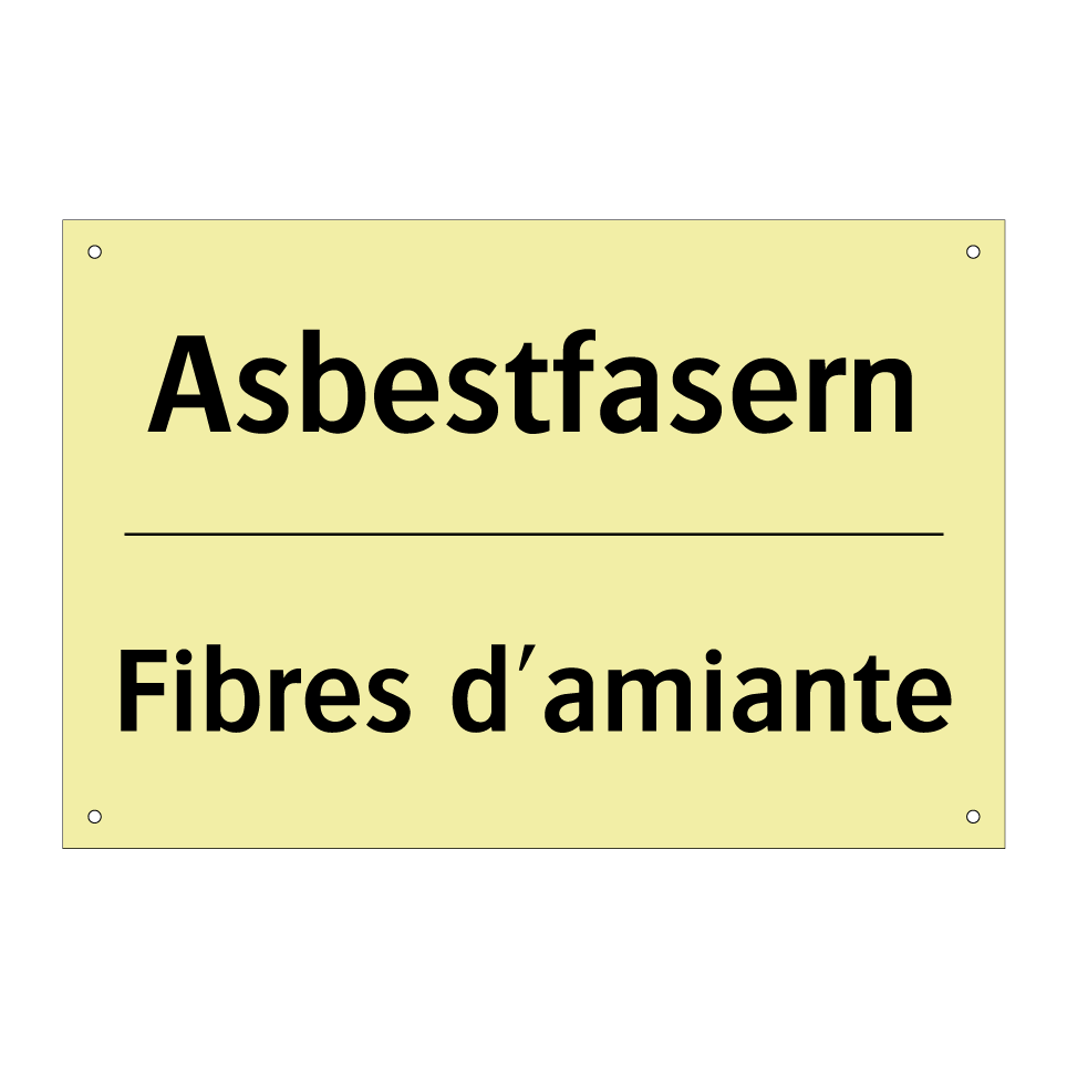 Asbestfasern - Fibres d'amiante