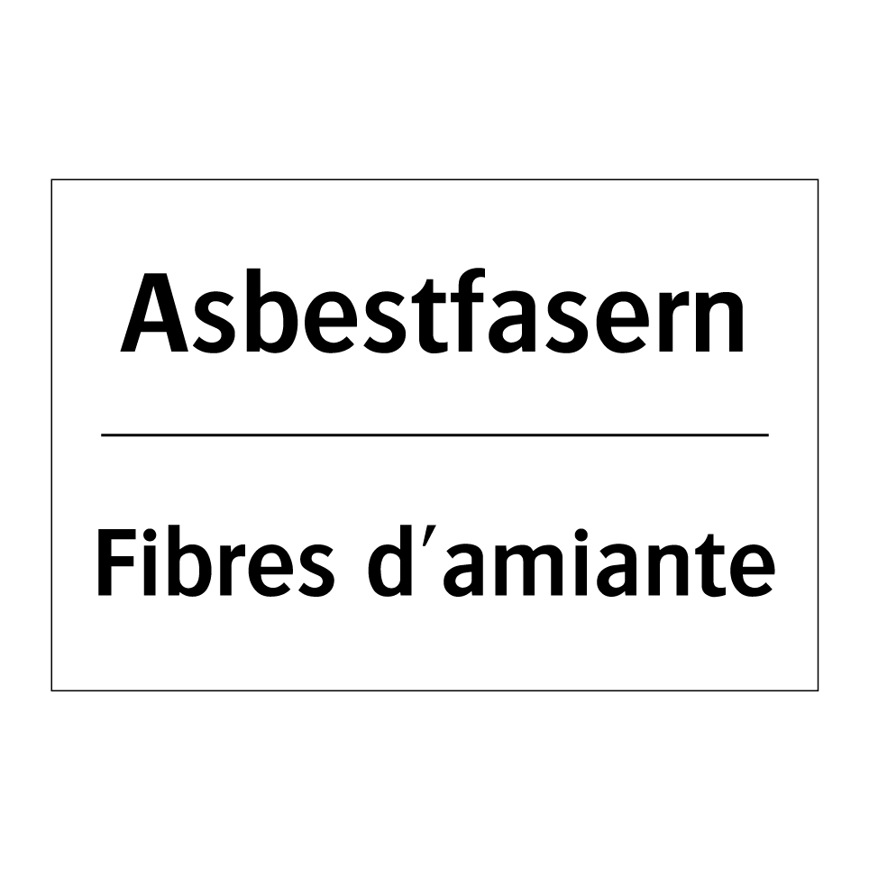 Asbestfasern - Fibres d'amiante