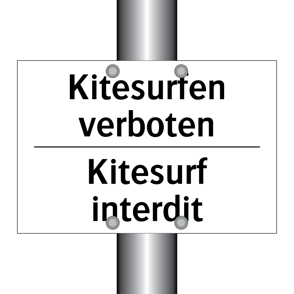 Kitesurfen verboten - Kitesurf interdit