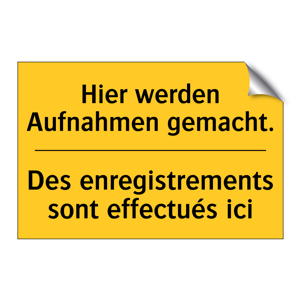 Hier werden Aufnahmen gemacht. - Des enregistrements sont effectués  /.../