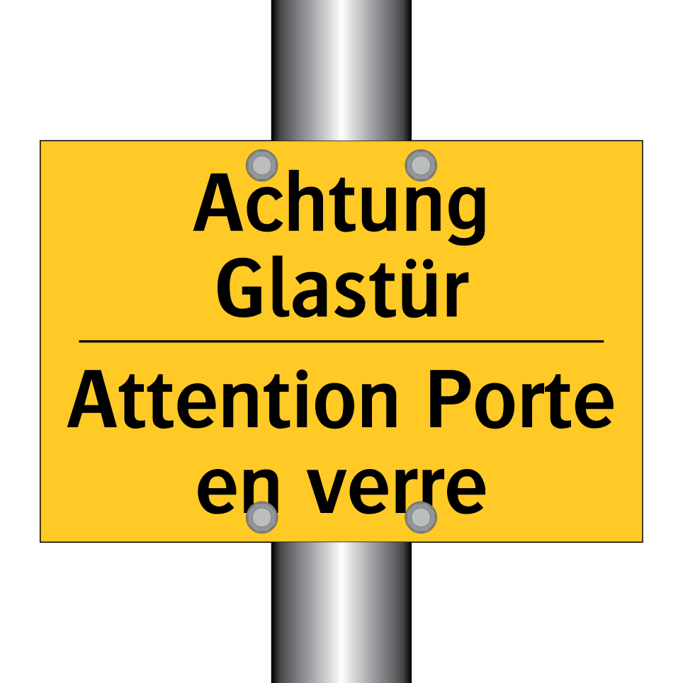 Achtung Glastür - Attention Porte en verre