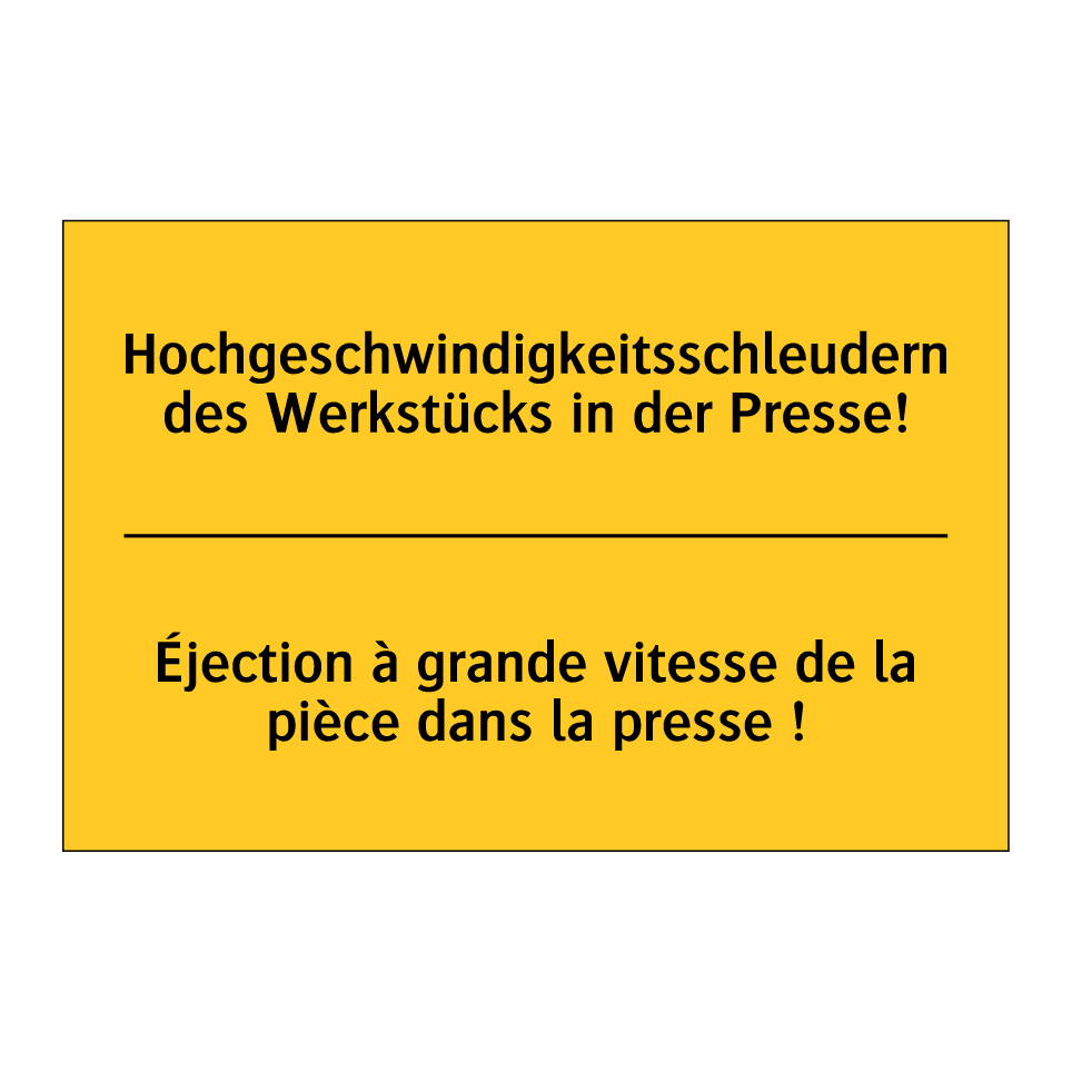 Hochgeschwindigkeitsschleudern  /.../ - Éjection à grande vitesse de la  /.../