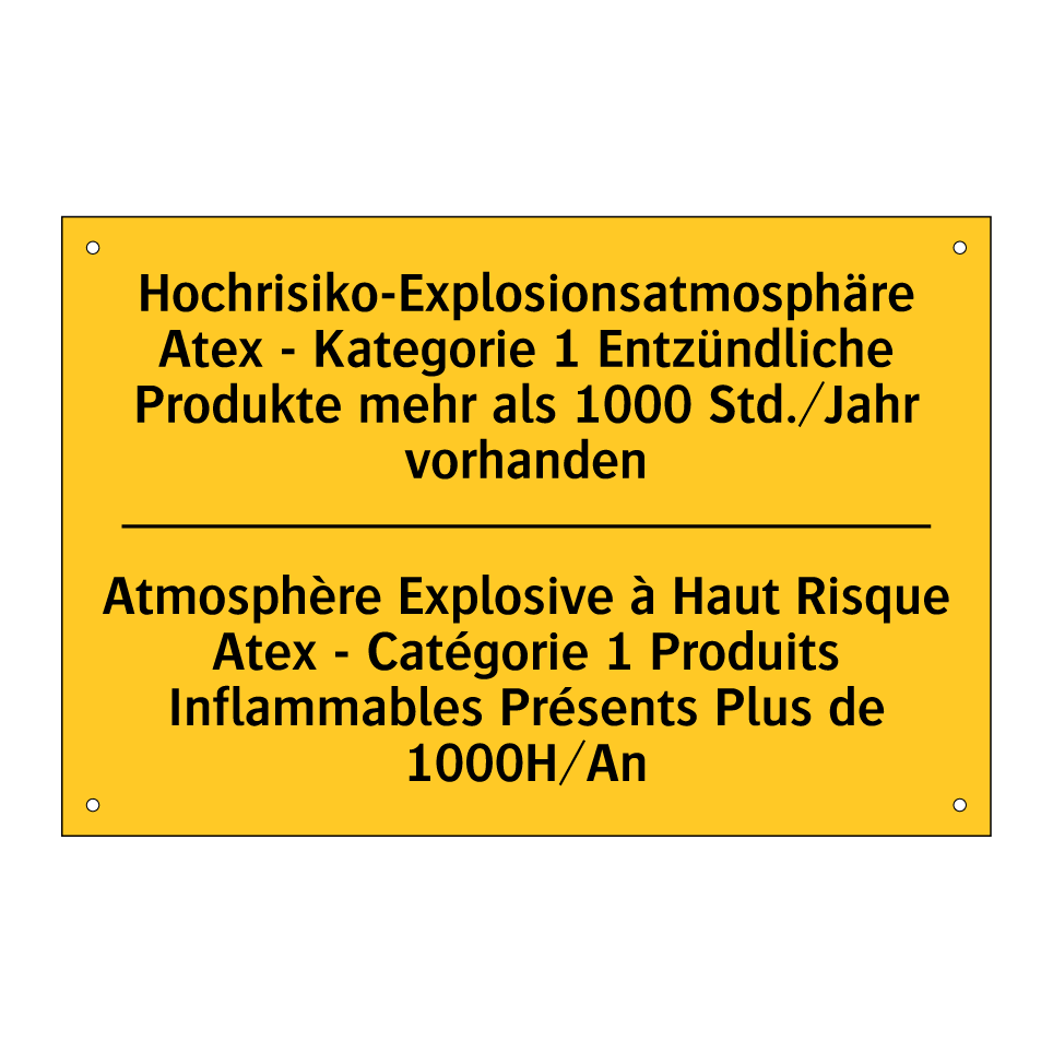 Hochrisiko-Explosionsatmosphäre  /.../ - Atmosphère Explosive à Haut Risque  /.../