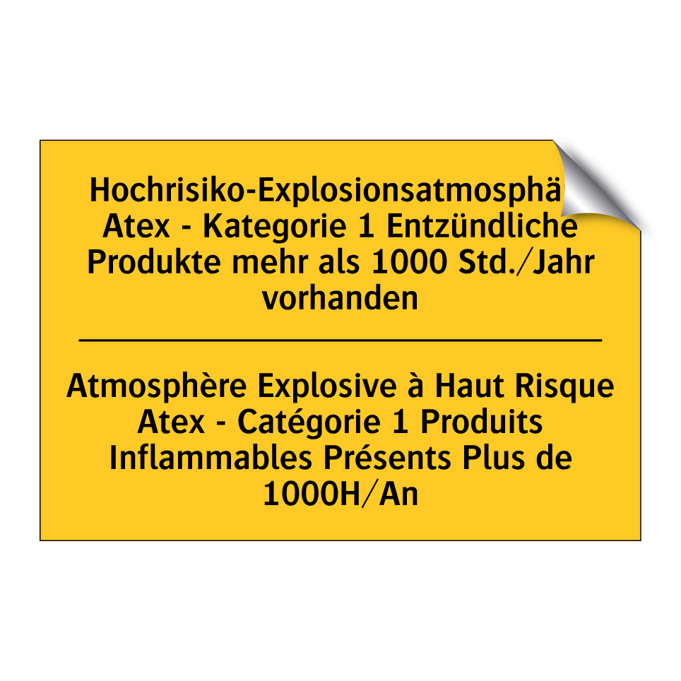 Hochrisiko-Explosionsatmosphäre  /.../ - Atmosphère Explosive à Haut Risque  /.../