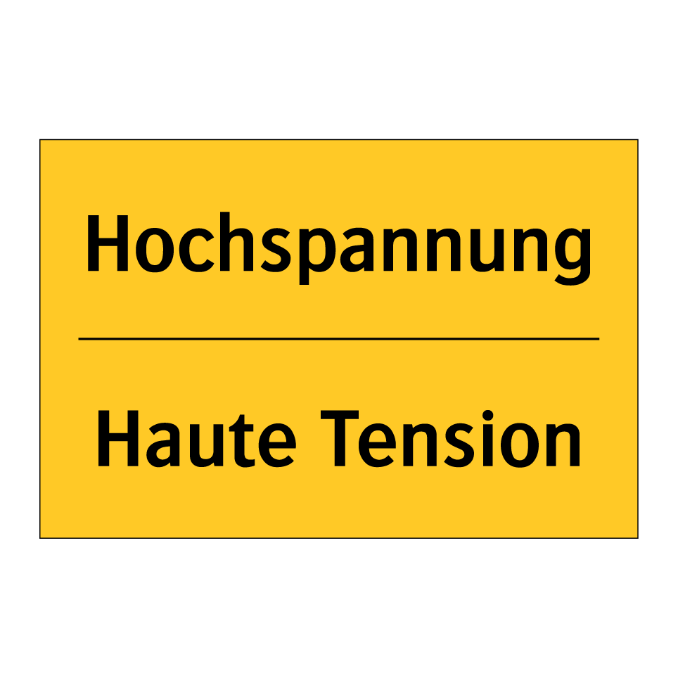 Hochspannung - Haute Tension
