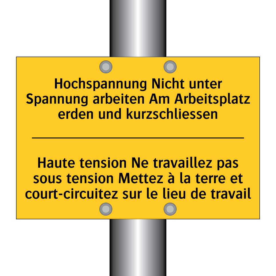 Hochspannung Nicht unter Spannung  /.../ - Haute tension Ne travaillez pas  /.../