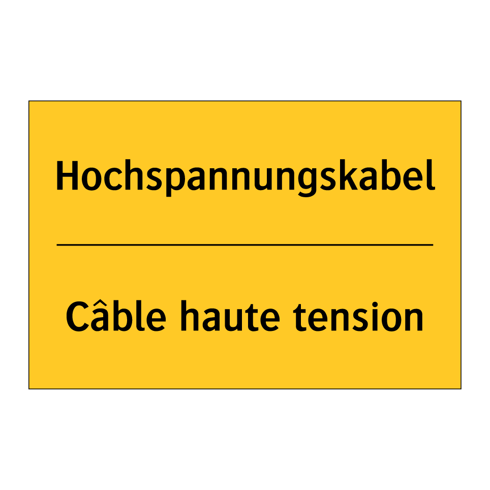 Hochspannungskabel - Câble haute tension