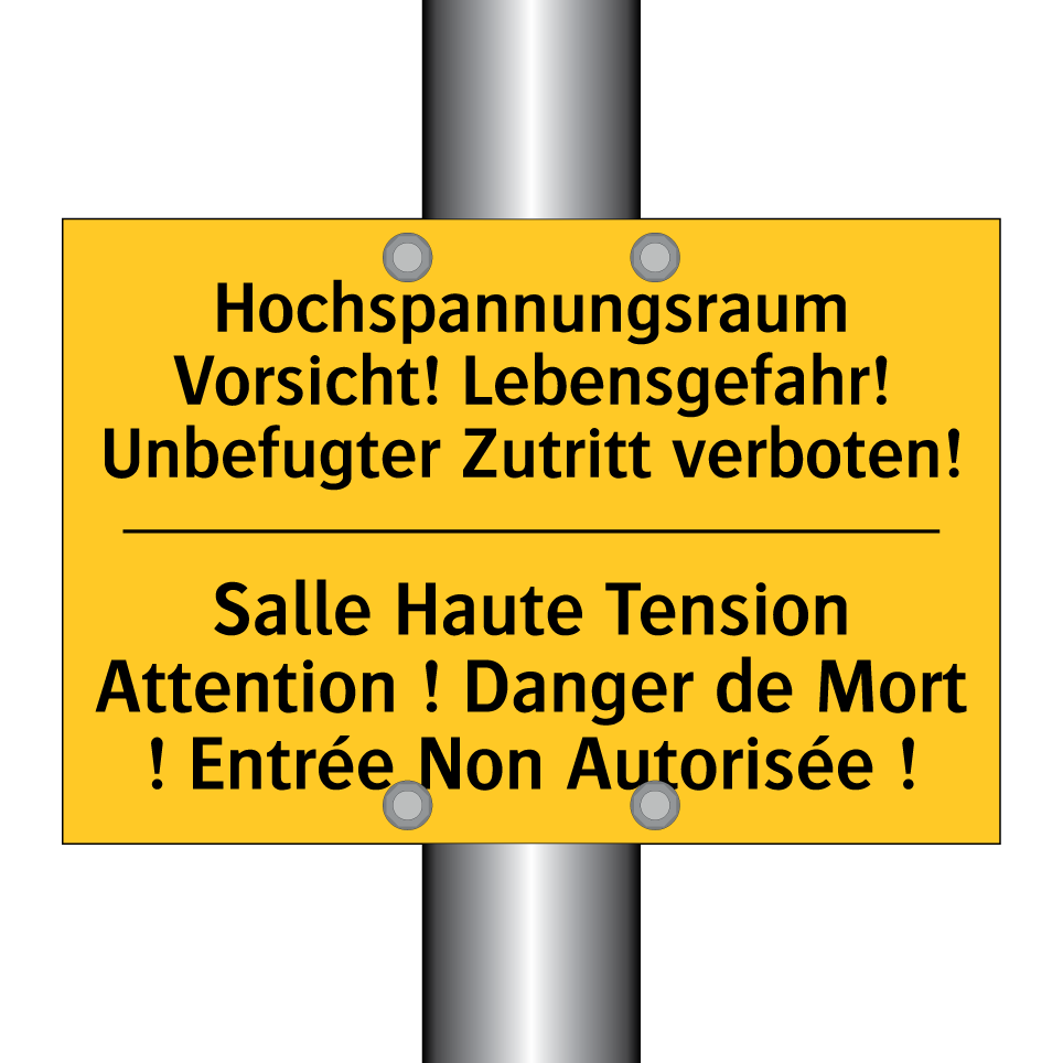 Hochspannungsraum Vorsicht! Lebensgefahr!  /.../ - Salle Haute Tension Attention  /.../